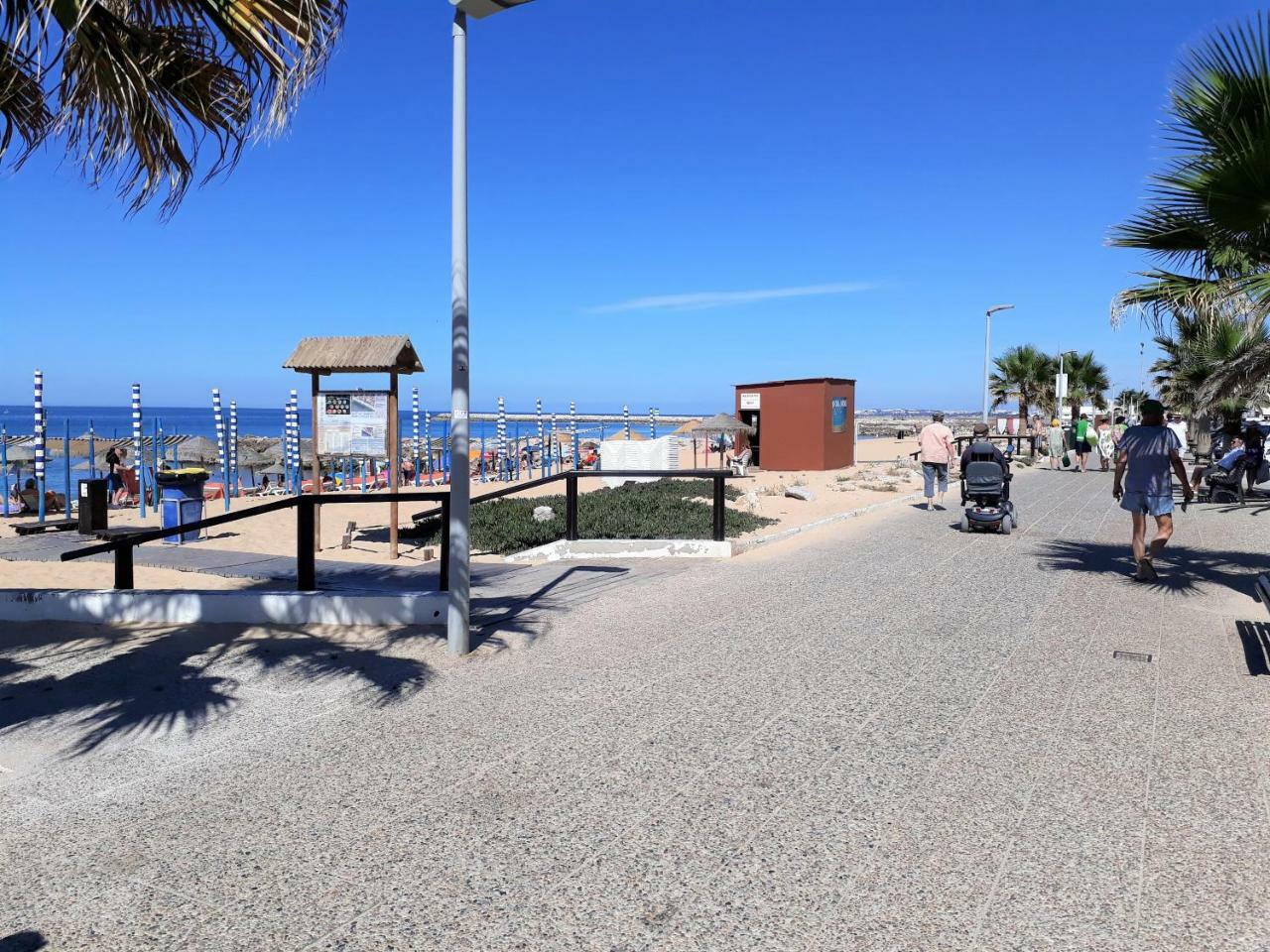 Abmar- Por-Do-Sol, Vista Mar, Remodelado, Wifi, 80Mt Praia Quarteira Luaran gambar