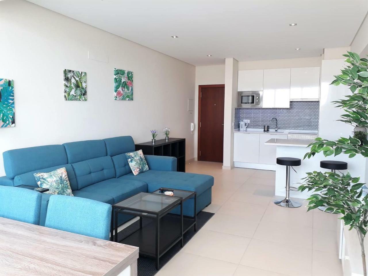 Abmar- Por-Do-Sol, Vista Mar, Remodelado, Wifi, 80Mt Praia Quarteira Luaran gambar